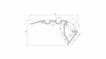 Profil LED LUMINES typ Scala czarny anodowany 1 m