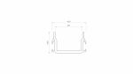 Profil LUMINES typ Strada M1 srebrny anodowany 1 m