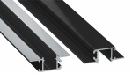 Profil LED LUMINES typ MONO czarny lakierowany bez perforacji 2,02 m