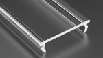 Klosz LUMINES DOUBLE PMMA transparentny 2,02m