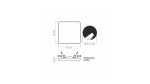 Downlight Frameless 9W kwadrat Neutralny