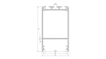 Profil LED LUMINES typ Claro czarny lakierowany 1 m